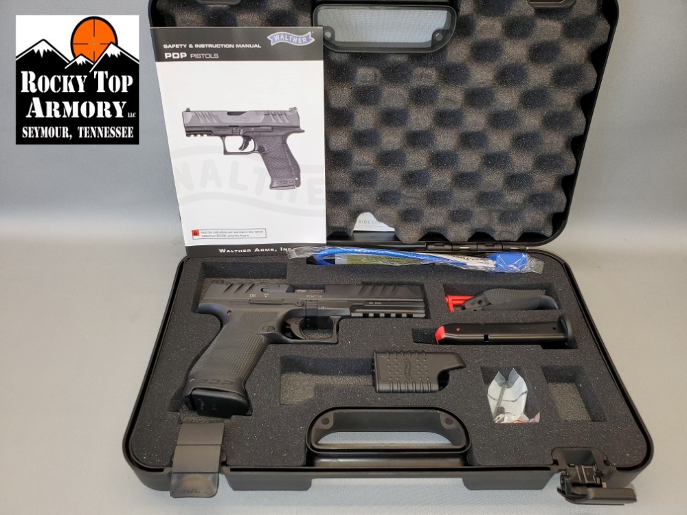 WALTHER PDP COMPACT 5.0" 9MM OR WEAI 2 MAGS ORIGINAL BOX-img-0