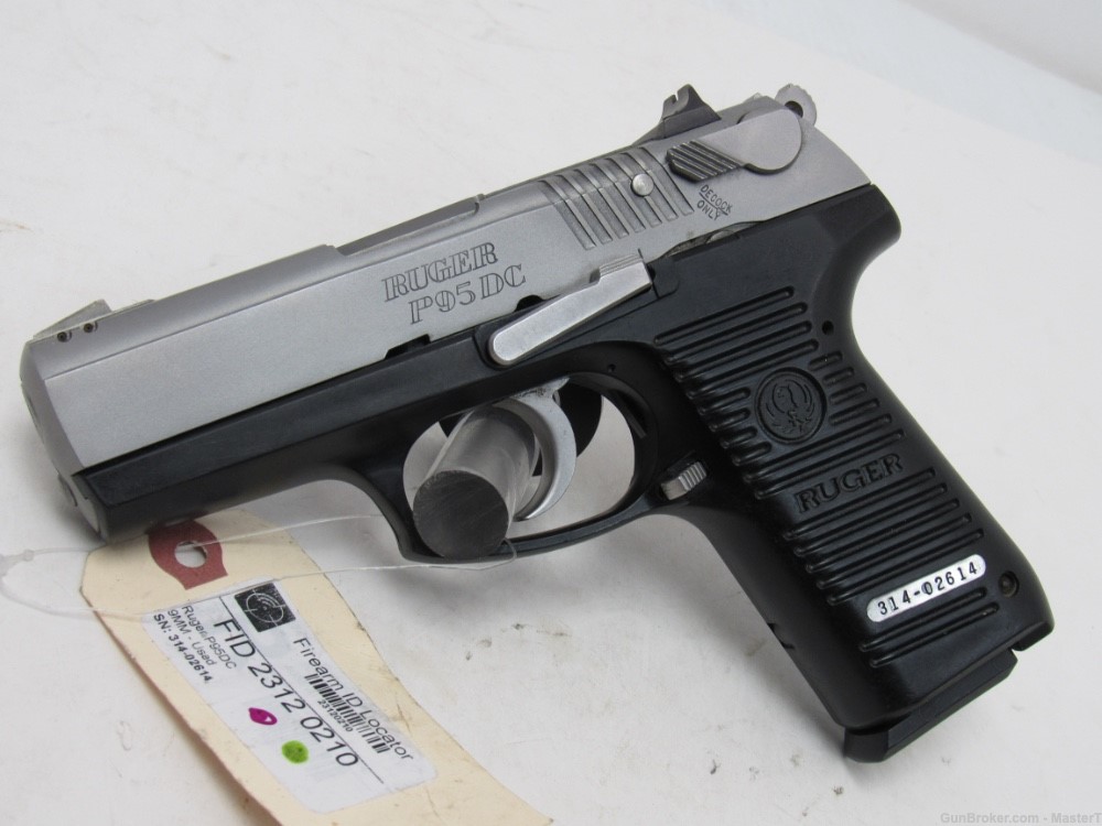  Ruger P95 DC Stainless 9mm Decocker $.01 Start No Reserve-img-0