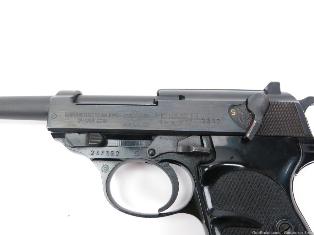Manurhin Pistolet P1 9mm 5" Semi-Auto Pistol w/ Magazine MADE IN FRANCE-img-3