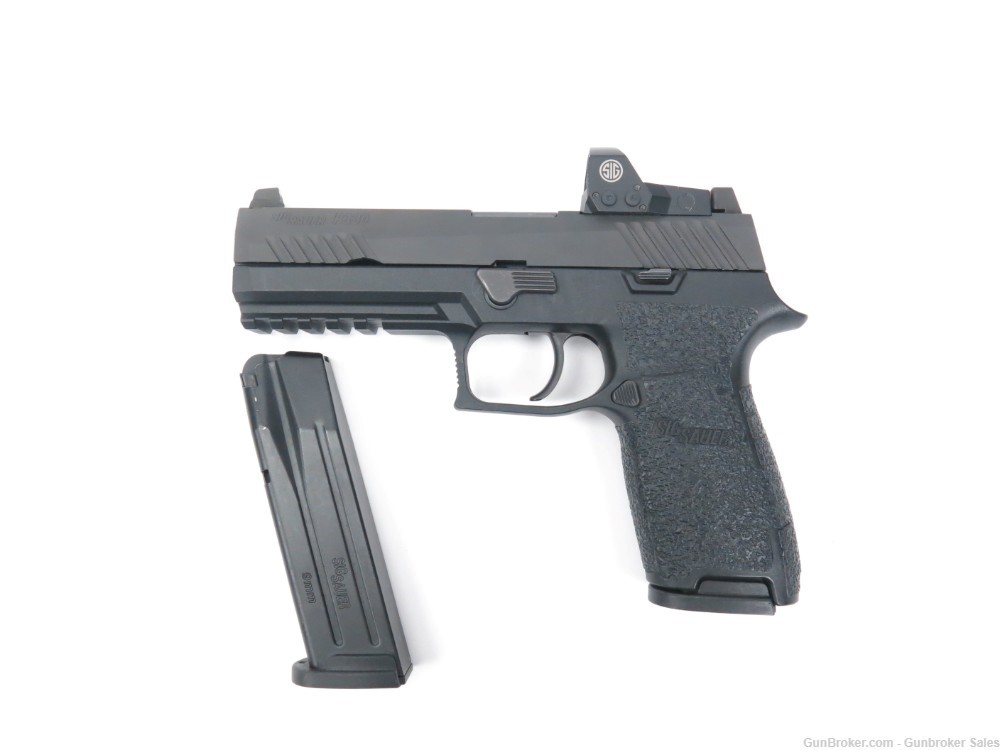 Sig Sauer P320 Full 4.75" Semi-Automatic Pistol w/ Optic, Magazine, Case-img-0
