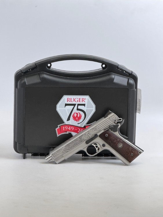 Ruger SR1911 45 ACP 75th Anniversary Engraved 5" RARE-img-0
