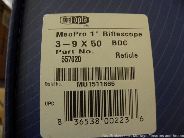 Meopta NIB 3x9 rifle scope model MeoPro-img-3