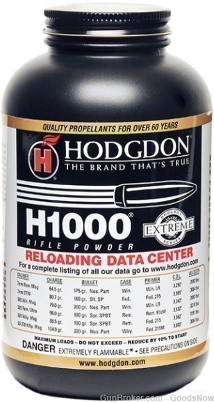 Hodgdon H1000 Smokeless Powder 1 lbs H1000 H 1000 Hodgdon H 1000-img-0
