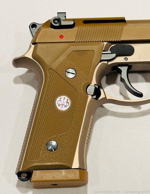 Beretta Model M9A3 Pistol, FDE Finish, 9mm, G Series Decocker, Never Fired-img-1