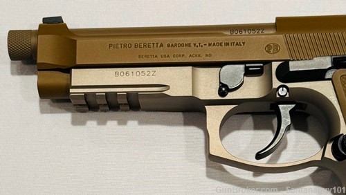 Beretta Model M9A3 Pistol, FDE Finish, 9mm, G Series Decocker, Never Fired-img-5