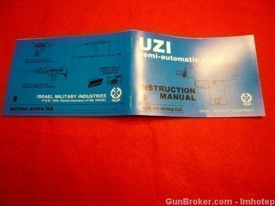 UZI Pistol .45/9MM Owner's Manual Bitcoin-img-2