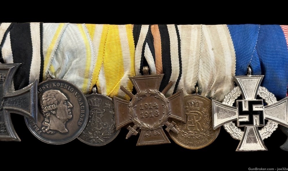 WW2 WW1 German Iron Cross Medal service bar EK2 badge WWII tunic  uniform -img-2