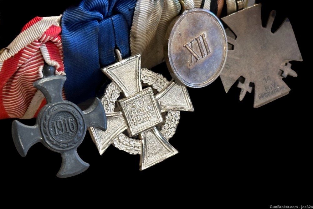 WW2 WW1 German Iron Cross Medal service bar EK2 badge WWII tunic  uniform -img-7