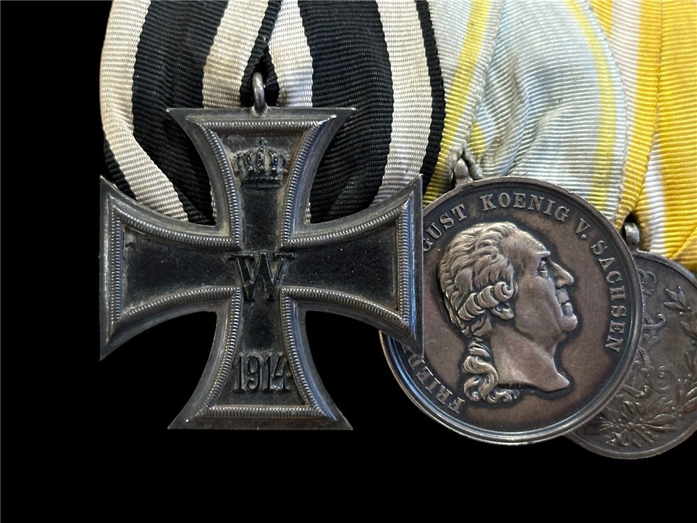 WW2 WW1 German Iron Cross Medal service bar EK2 badge WWII tunic  uniform -img-11