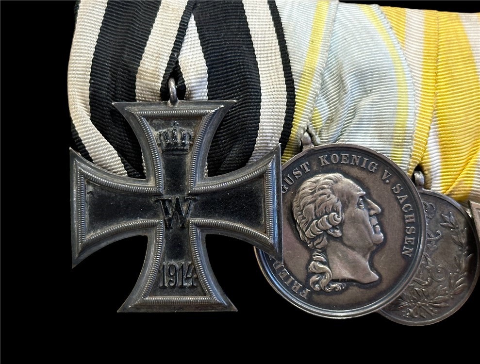 WW2 WW1 German Iron Cross Medal service bar EK2 badge WWII tunic  uniform -img-10