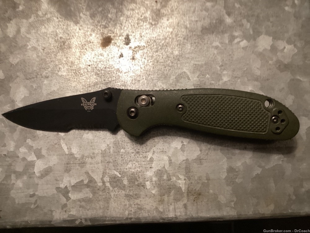 Benchmade Mel Pardue assisted folding knife green-img-0
