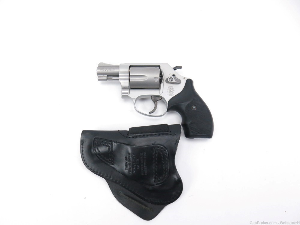 Smith & Wesson Model 637-2 1.88" .38 +P 5-Shot Revolver w/ Leather Holster-img-0