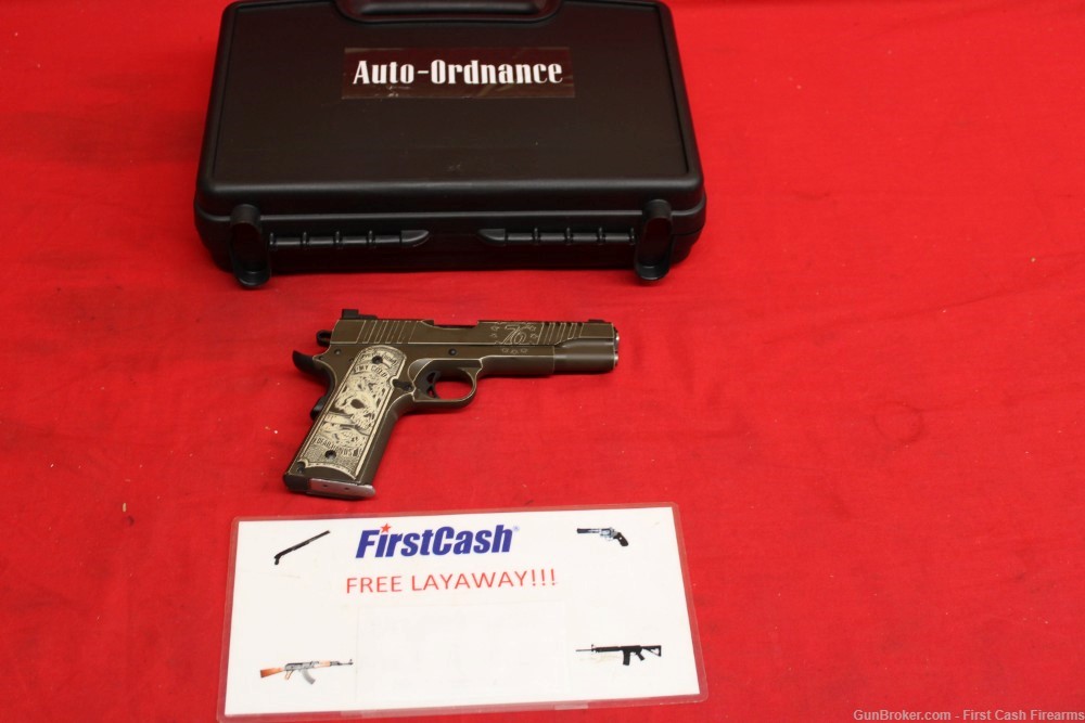 Auto-Ordnance 1911A1 " Cold Dead Hands", 45ACP Custom Finish And Grips.-img-0