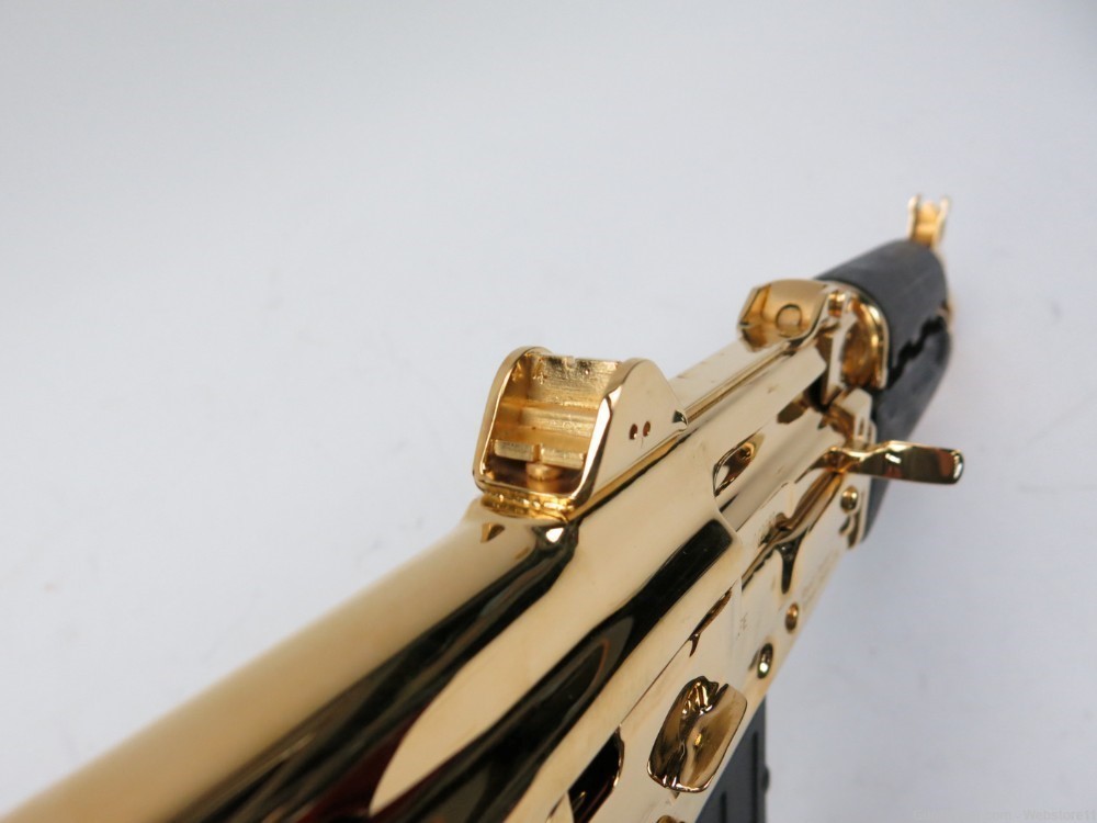 Zastava ZPAP-85 5.56 10" Semi-Automatic Pistol GOLD PLATED w/ Mag & Box-img-12