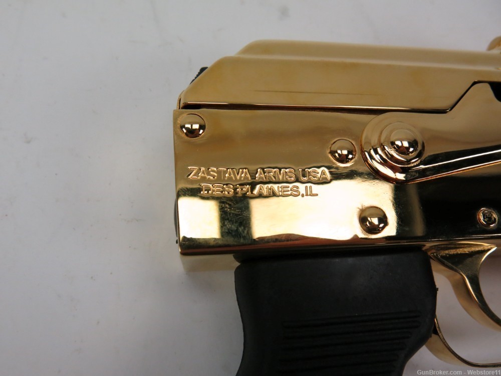 Zastava ZPAP-85 5.56 10" Semi-Automatic Pistol GOLD PLATED w/ Mag & Box-img-19