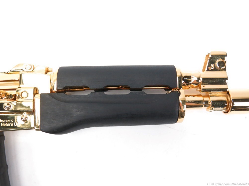 Zastava ZPAP-85 5.56 10" Semi-Automatic Pistol GOLD PLATED w/ Mag & Box-img-15
