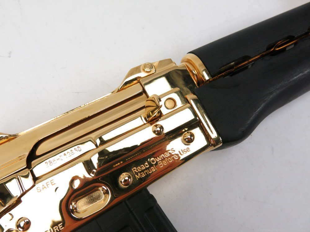 Zastava ZPAP-85 5.56 10" Semi-Automatic Pistol GOLD PLATED w/ Mag & Box-img-17