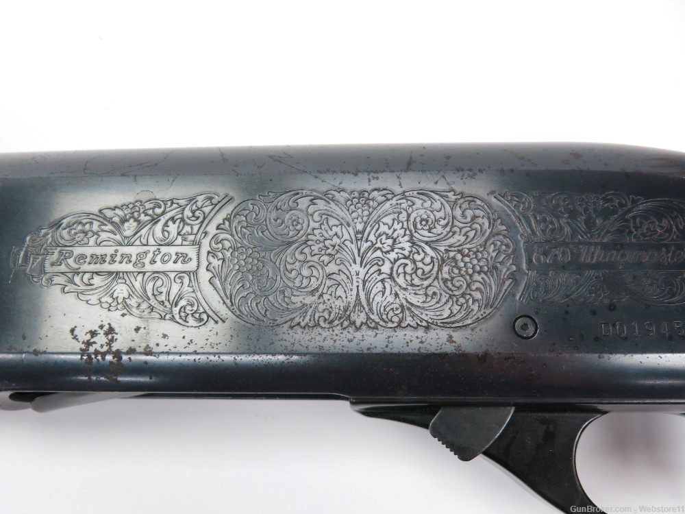 Remington 870 Wingmaster Engraved 12GA 25.5" Pump-Action Shotgun-img-17