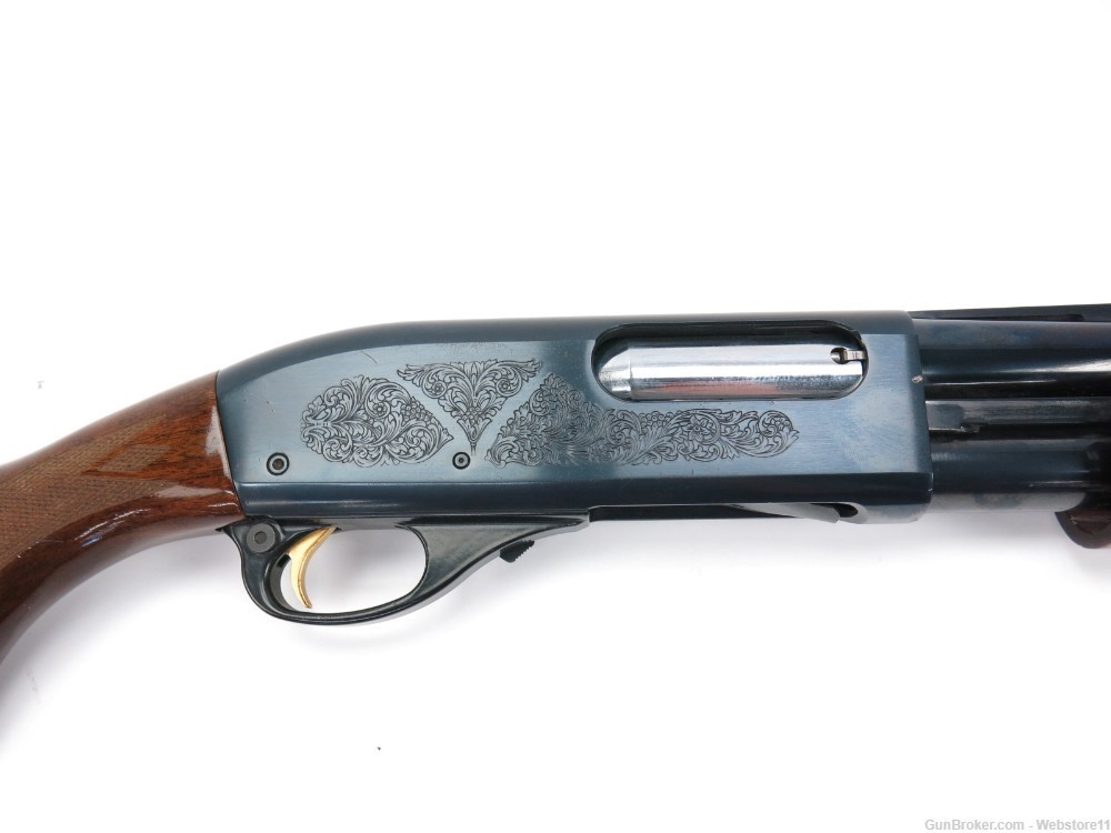 Remington 870 Wingmaster Engraved 12GA 25.5" Pump-Action Shotgun-img-49