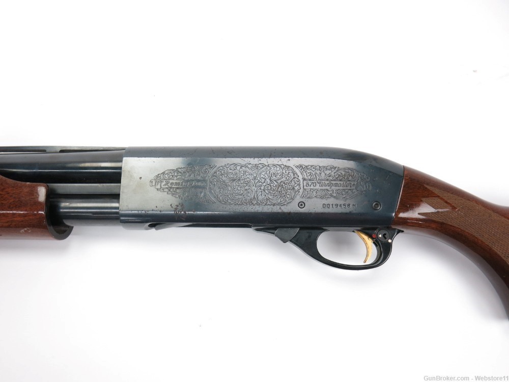 Remington 870 Wingmaster Engraved 12GA 25.5" Pump-Action Shotgun-img-15
