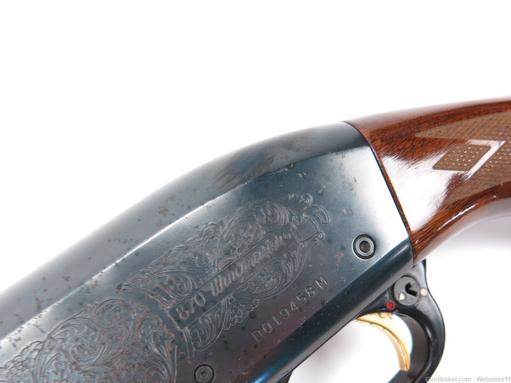 Remington 870 Wingmaster Engraved 12GA 25.5" Pump-Action Shotgun-img-23
