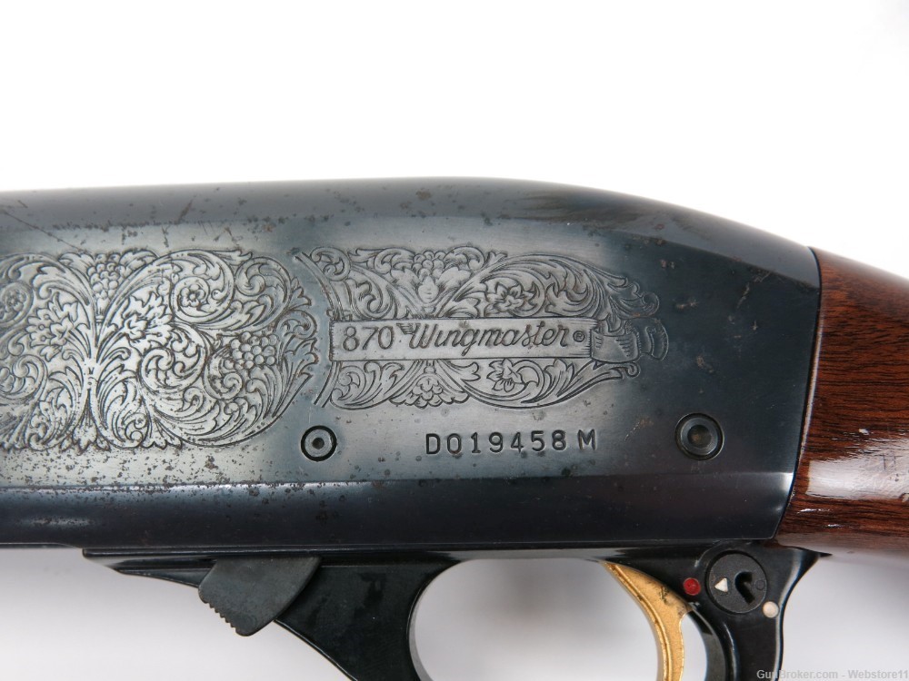 Remington 870 Wingmaster Engraved 12GA 25.5" Pump-Action Shotgun-img-18