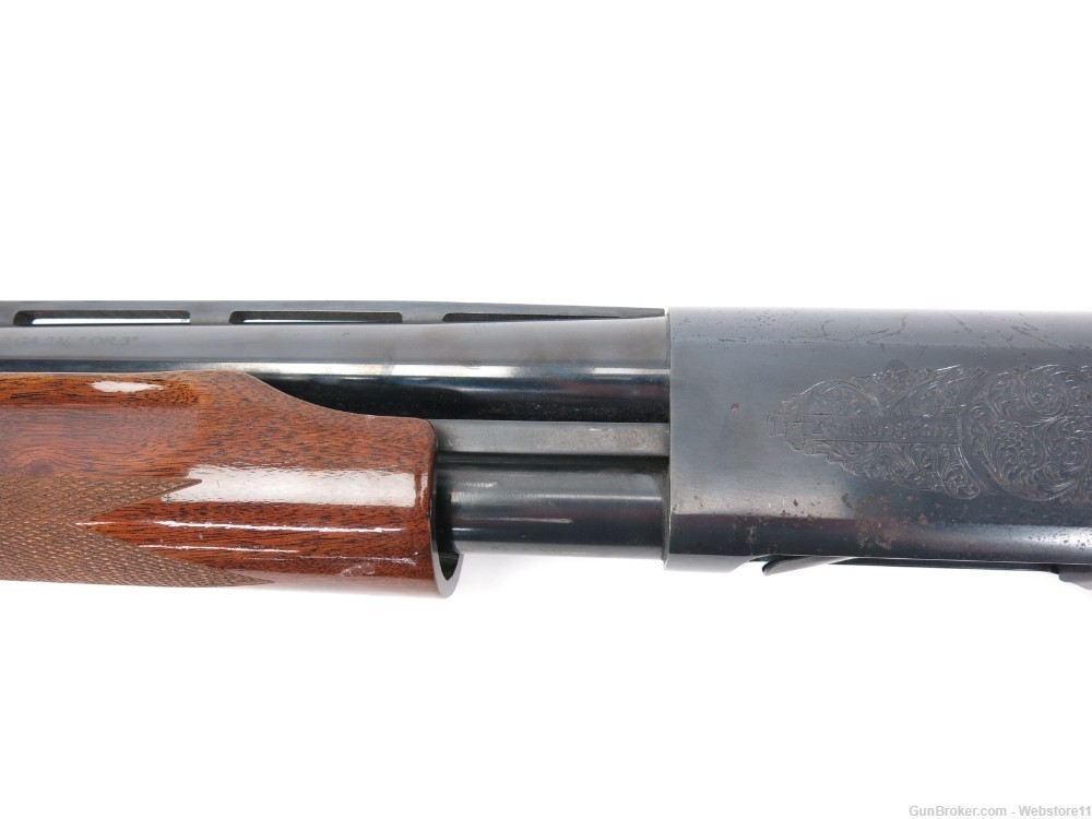 Remington 870 Wingmaster Engraved 12GA 25.5" Pump-Action Shotgun-img-12