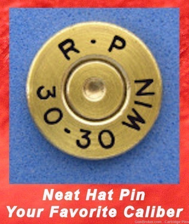 Remington R-P 30-30 WIN Cartridge Hat Pin  Tie Tac  Ammo Bullet-img-0
