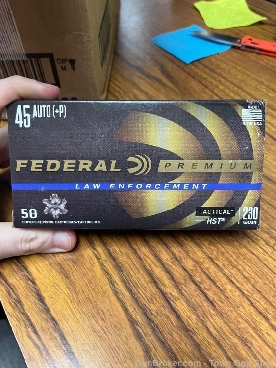 Federal 45ACP +P 230Gr HST Tactical 1000 Round Case #P45HST1-img-3