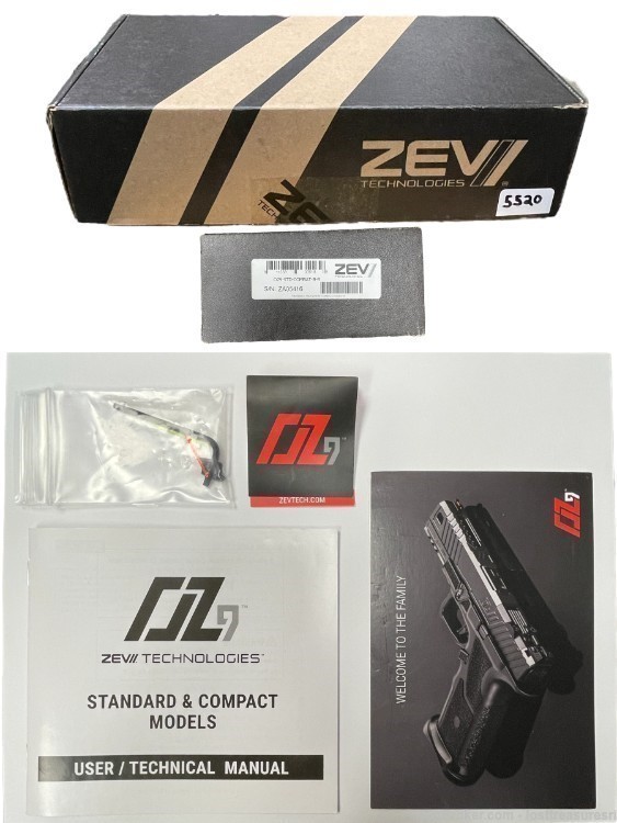 ZEV Tech OZ9 Combat 9mm, Optic-Ready, 4.5" Barrel, Black-img-2