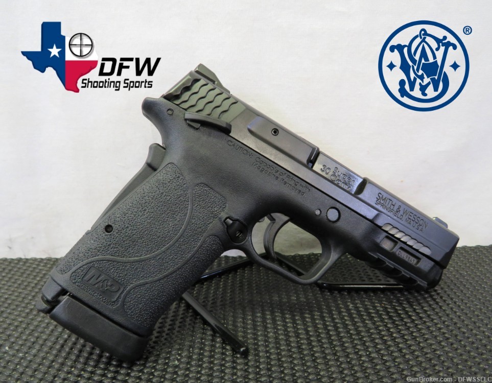 PENNY! SMITH & WESSON SHIELD EZ THUMB SAFETY 30 SUPER CARRY W/ 3.68" BARREL-img-0