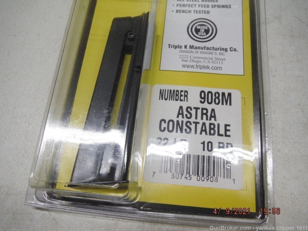 ASTRA 22 Magazine CONSTABLE 5000 22LR 10Rd-img-0