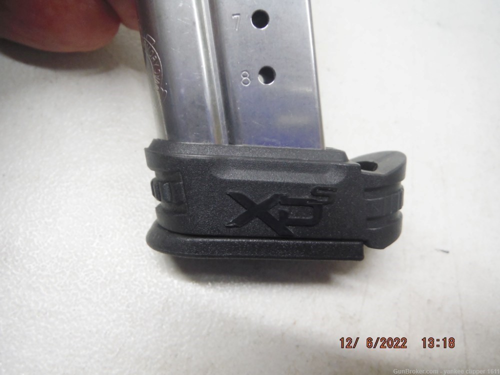 Springfield XDS 9mm Magazine 8Rd New Factory with Grip Extension Magazine-img-4