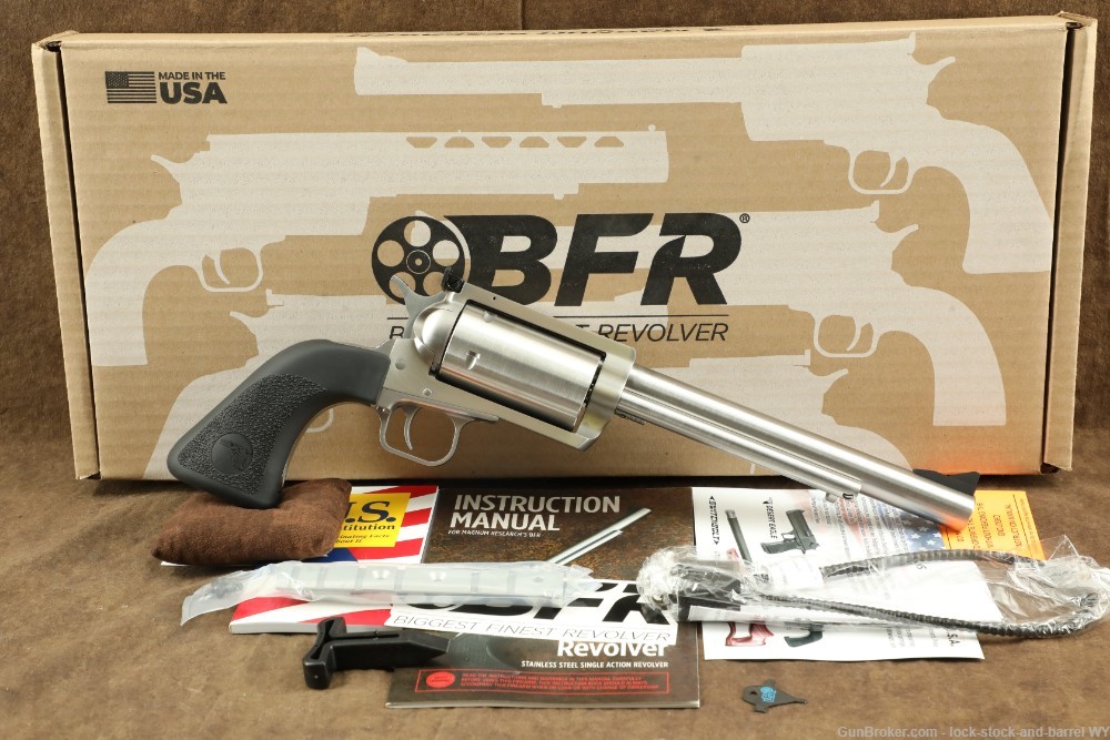 Magnum Research BFR .45/70 8” Single Action 5 Shot Revolver w/ Box-img-2
