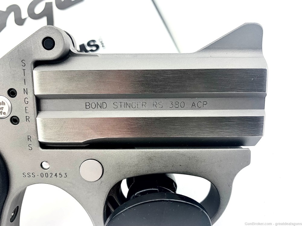 Bond Arms Stinger RS Derringer Pistol Cal: .380 -img-3
