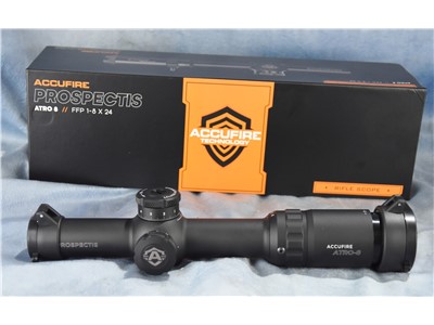 Accufire Prospectis ATRO 8 FFP First Focal Plan 1-8x24 Tactical Rifle Scope