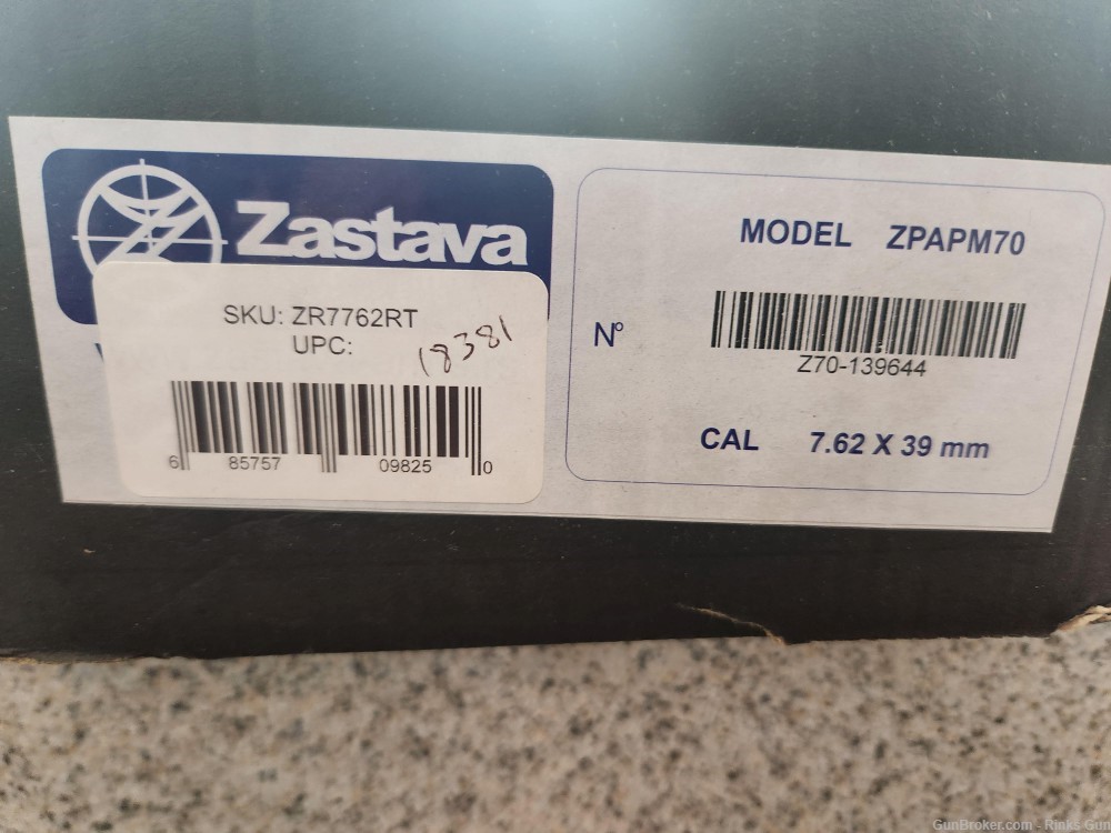 ZASTAVA ARMS ZPAP M70 7.62X39 SERBIAN RED TRIANGLE STOCK-img-2