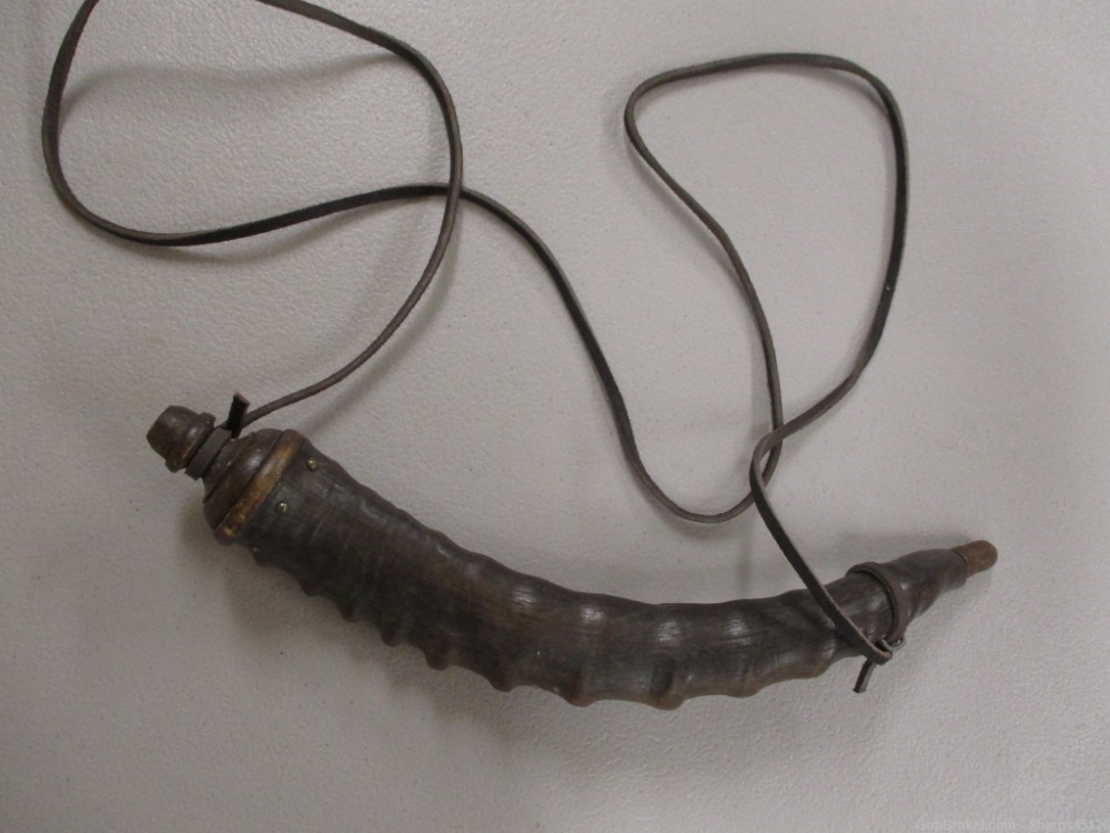 Antique Powder Horn - Springbok Horn-img-4