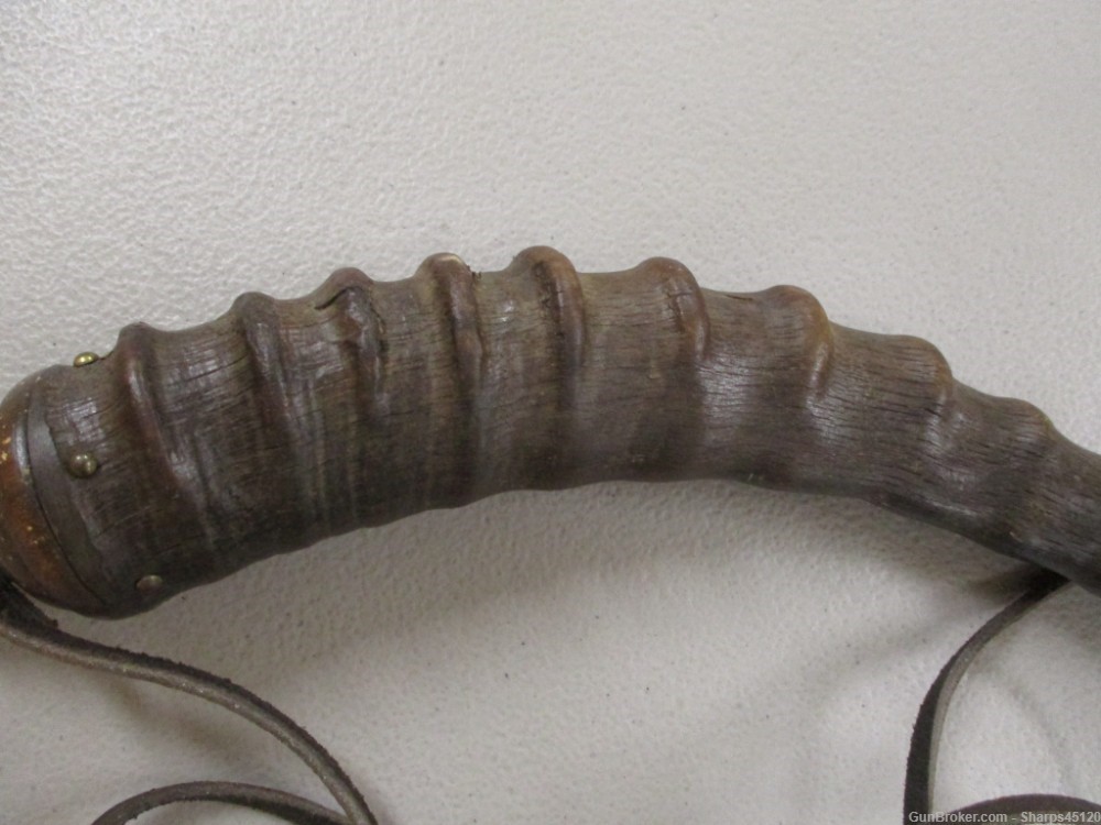 Antique Powder Horn - Springbok Horn-img-2