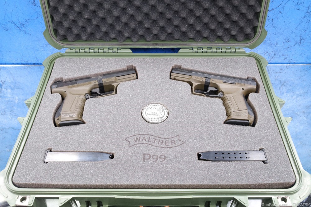 INCREDIBLE 2 GUN SET - WALTHER P99QA 9MM FIRST GEN AND A FINAL EDITION P99-img-149