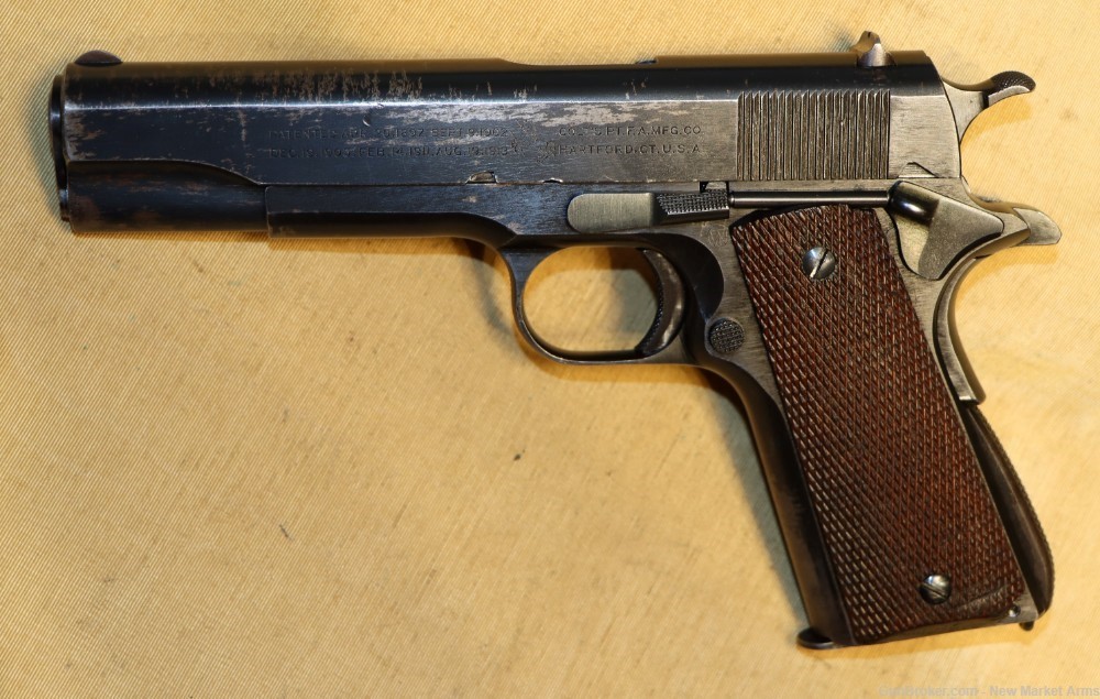 Fine, Rare & Correct Colt US Model 1911A1 Transition Model Pistol c. 1924-img-1