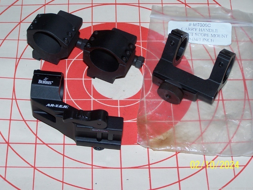 AR AK HK FAL FN Assortment (4) 30mm Optic Mounts-img-0