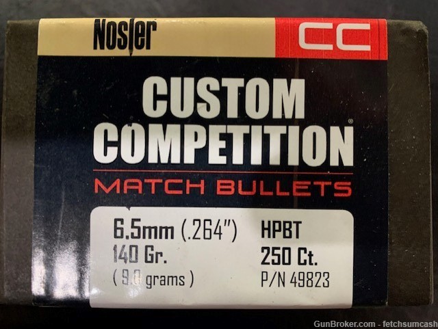 250 Count Nosler 6.5 cal 140gr. HPBT part no. 49823-img-0