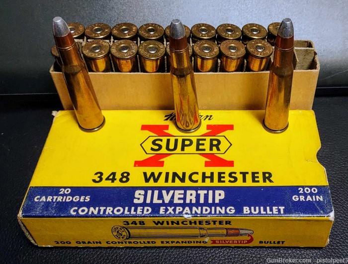 Western Super X, Vintage .348WIN, 200Gr Silvertip, 20 Rounds-img-4