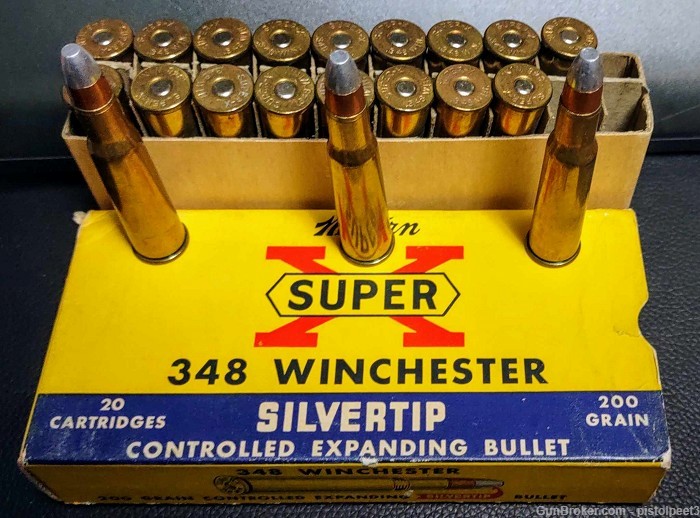 Western Super X, Vintage .348WIN, 200Gr Silvertip, 20 Rounds-img-7