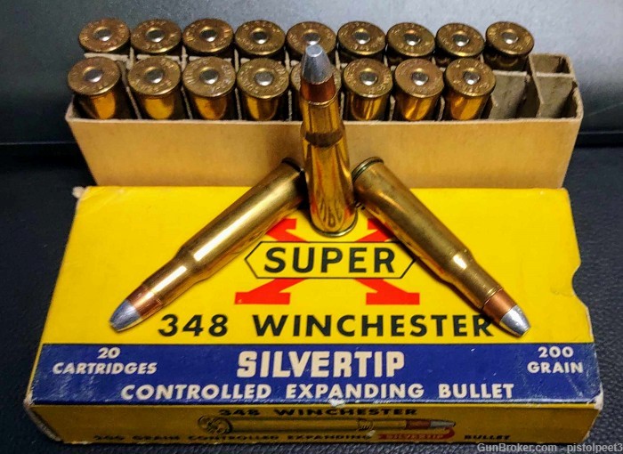 Western Super X, Vintage .348WIN, 200Gr Silvertip, 20 Rounds-img-6