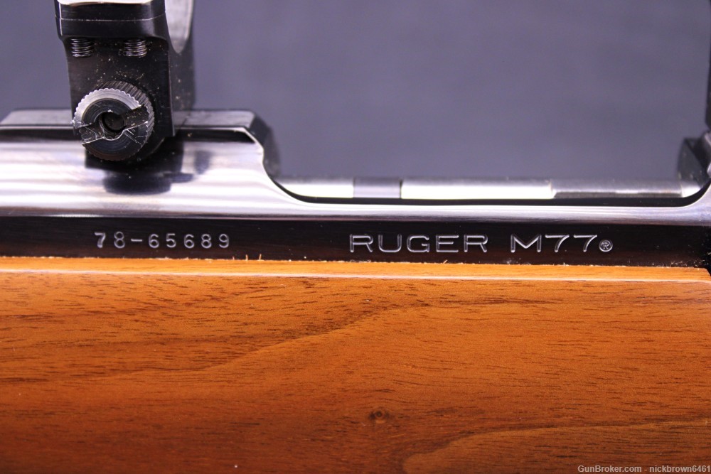 1984 RUGER M77 22-250 HAWKEYE TANG SAFETY 24" BULL BARREL STRUM M-77 BLUED-img-12