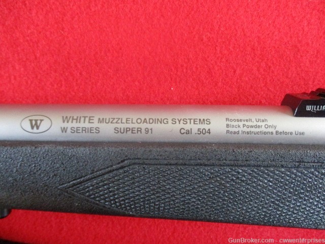 White W Series Super 91 50 Cal .504 Muzzleloader Stainless Mint Unfired-img-6