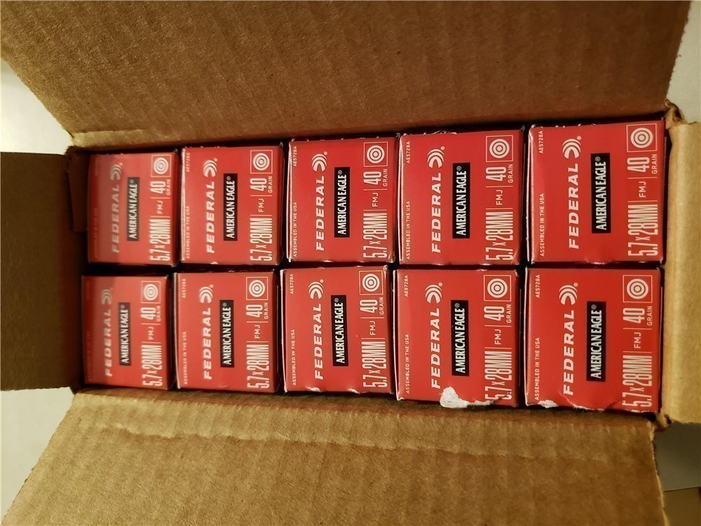 500 rounds Federal 5.7x28 40gr FMJ-img-0