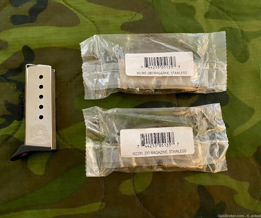 North American Arms MZ .380 Stainless Steel Magazines Three (3)-img-0